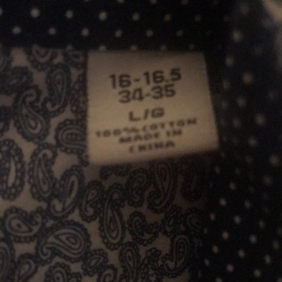 Blue and White Patterned Button Down - Picture 4 of 4